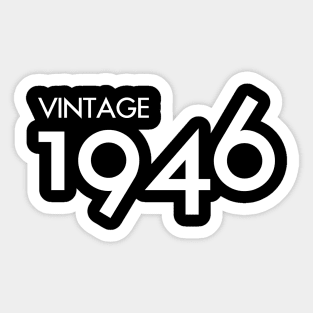 Vintage 1946 Gift 74th Birthday Party Sticker